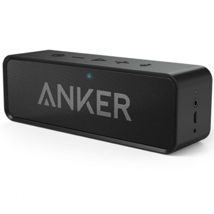 Anker SoundCore Bluetoothスピーカー ポータブルスピーカー ブラック 黒色　24時間連続再生可能　デュアルドライバー/内蔵マイク搭載